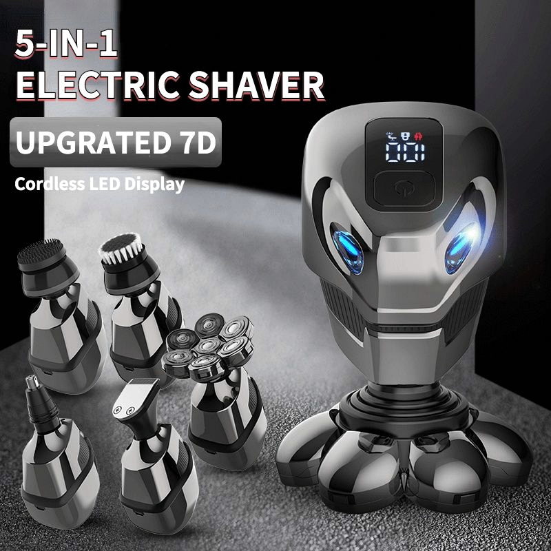 Neuer 7D 5-in-1 Elektrorasierer - Professionelles Barber-Zubeh&ouml;r - Zubeh&ouml;r