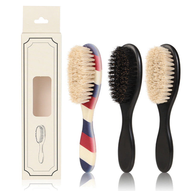 Horse Hair Beard Brush - Professional Barber Hair Brush - Hair Brush