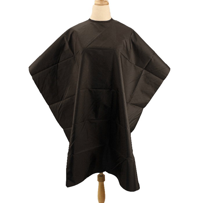 Plain Black Salon Hairdressing Cape - Professional Barber Cape and Apron - HAIR CAPE & APRON