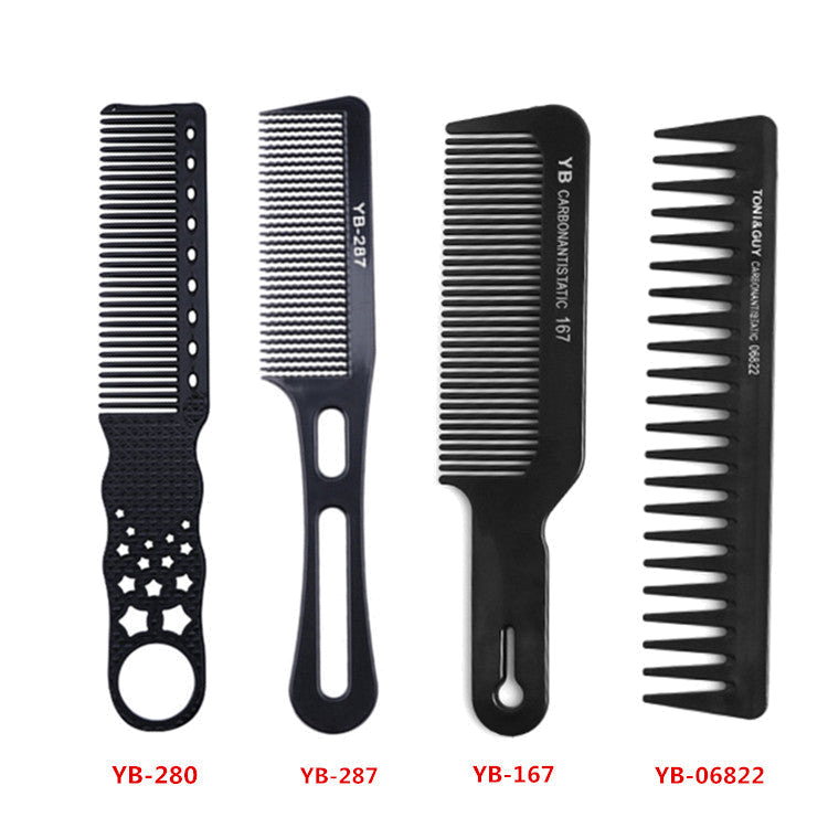 Carbon Fiber Cutting Combs 4pcs/Set - Professional Barber Haircutting Comb - Haircutting Combs