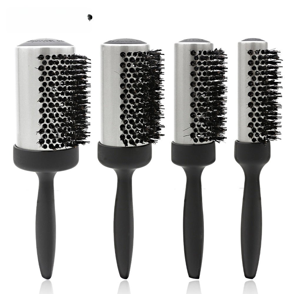 Half sided Ceramic Round Brush for Professional Hair Salon Use - Ceramic Round Brush