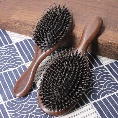 New Boar Bristle Detangle Hair Brush for Professional Hair Salon Use - Detangle Hair Brush