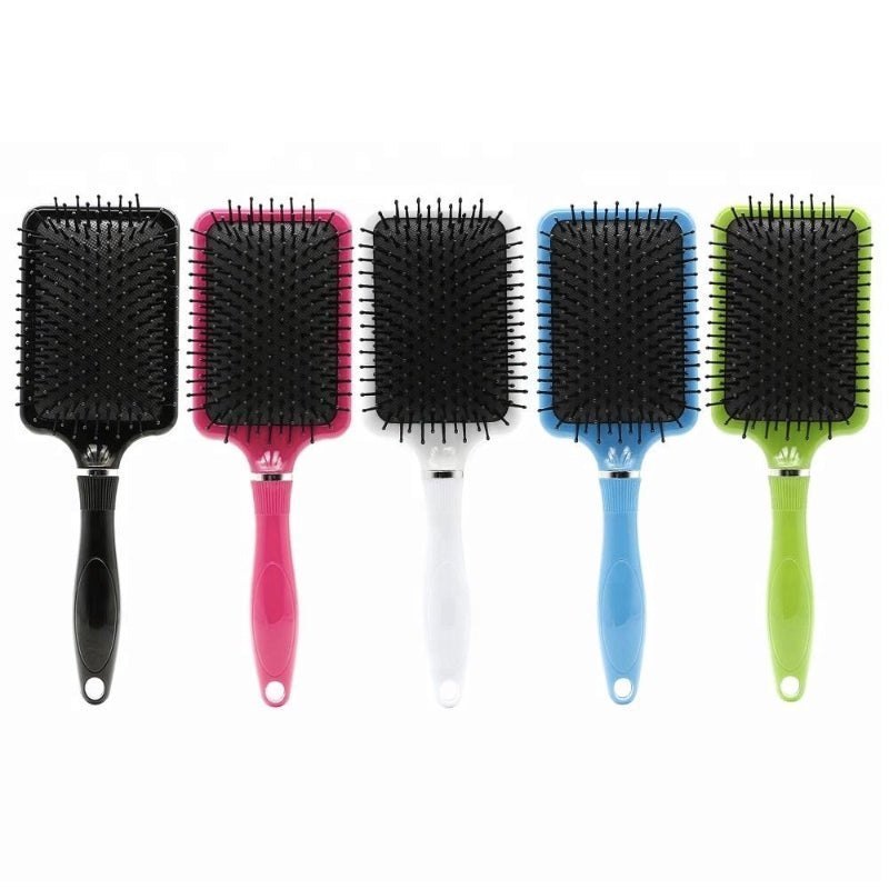 5pcs Different Color Heat Resist Anti static Massage Brush - Detangling Hair Brush for Salon Styling - Detangle Hair Brush