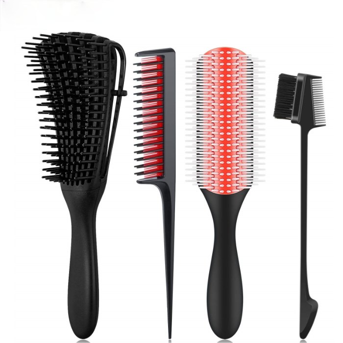 9 Row Cushion Detanger Hair Brush - Detangling Hair Brush for Salon Styling - Detangle Hair Brush