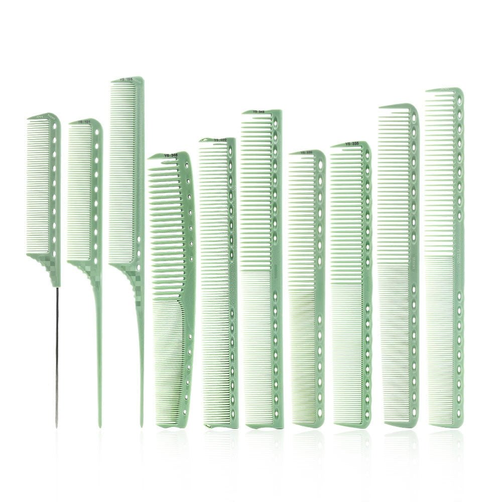 10 Pcs/Set of Professional Barber Set Combs Y8 - Professional Hair Cutting Comb Set - Hair Cutting Comb Set