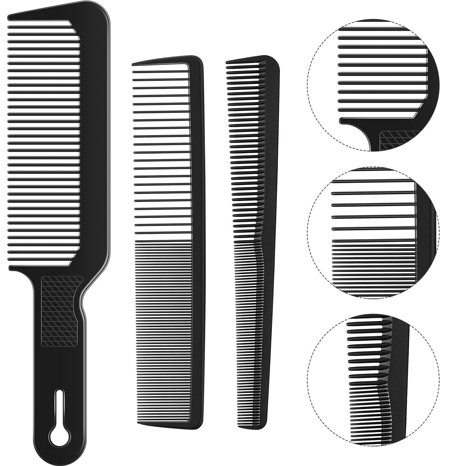 3 Pieces Barberology Comb Set - Professional Hair Cutting Comb Set - Hair Cutting Comb Set